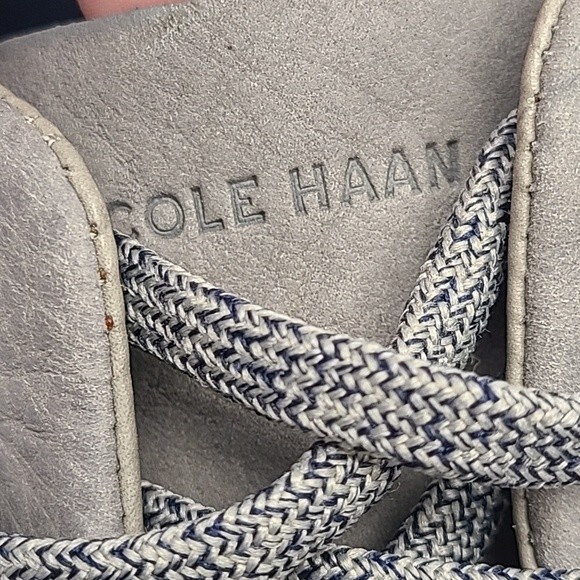 Cole Haan ZEROGRAND Perforated Oxford Marine Grey Nubuck Mens Size 11 - Picture 11 of 16